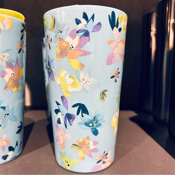 Starbucks Magnolia Flower Tumbler Ceramic Hot Cup Floral Mug New Valentines 2023 - Picture 9 of 9